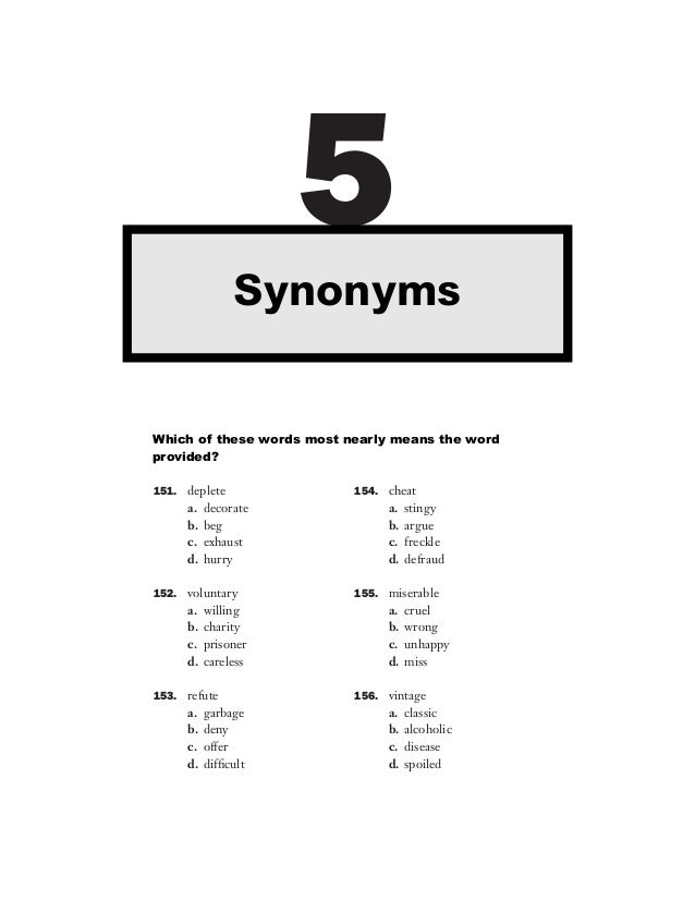 501 Synonym Amp Antonymquestions