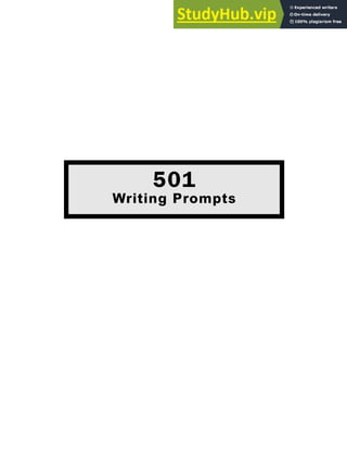 501
Writing Prompts
 