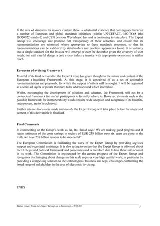 Einvoicing Status Report Final[1]