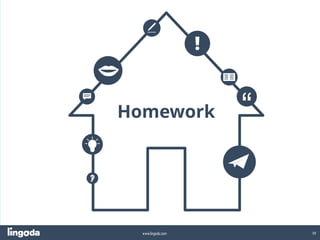 38
www.lingoda.com
Homework
 