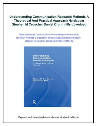 Understanding Communication Research Methods A Theoretical And ...