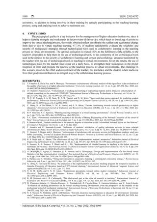 Collaborative learning through virtual tools: Analysis of the ...