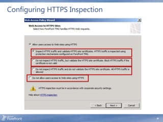 Configuring HTTPS Inspection




                               20
 