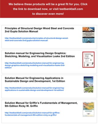 Solution manual for Chemical Engineering Design Principles, Practice ...