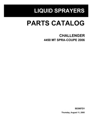 Challenger 4450 MT SPRA - COUPE 2006 parts catalog