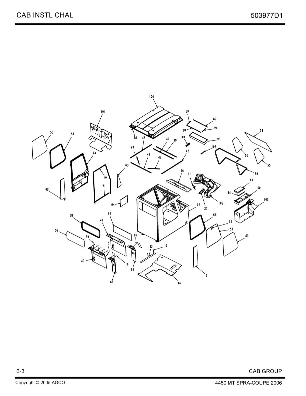 Challenger 4450 MT SPRA COUPE 2006 parts catalog