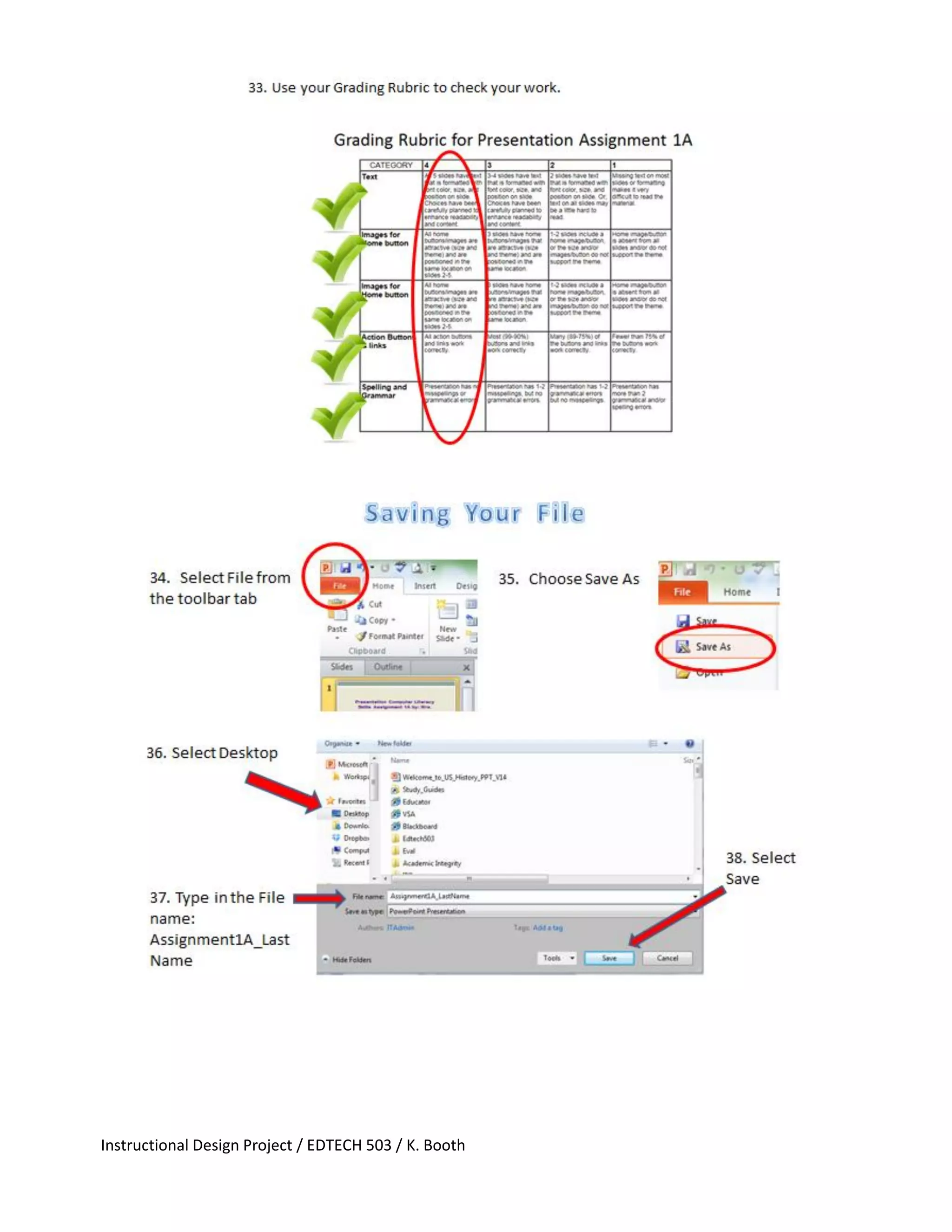 Instructional Design Project / EDTECH 503 / K. Booth
 