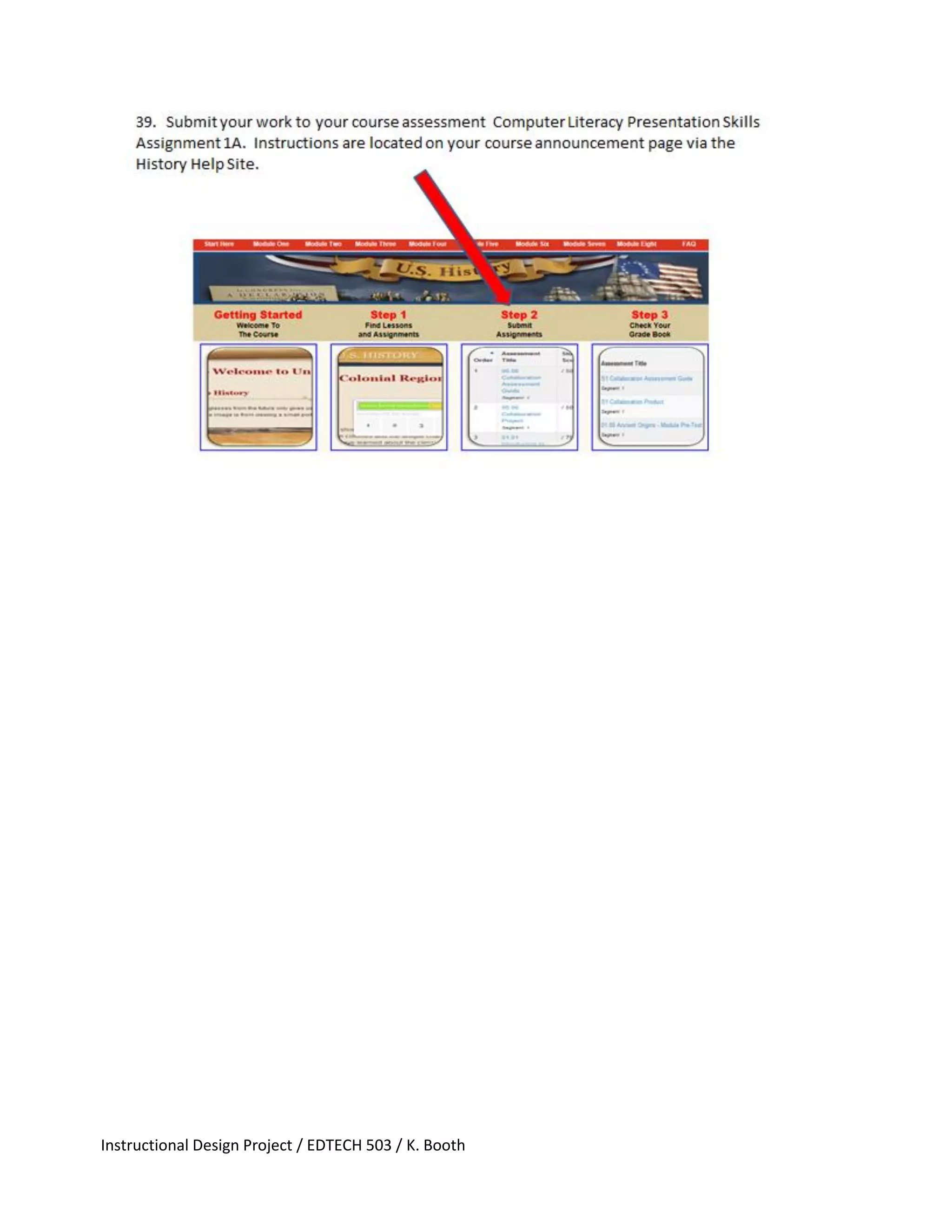 Instructional Design Project / EDTECH 503 / K. Booth
 