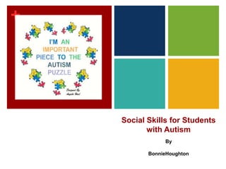 +
Social Skills for Students
with Autism
By
BonnieHoughton
 
