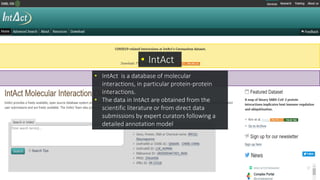 Proteomics resources at the EBI & ExPASy | PPTX