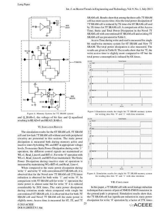 Master thesis low power sram
