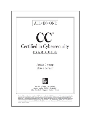 CC Certified in Cybersecurity All-in-One Exam Guide Steven Bennett | PDF