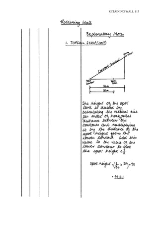 RETAINING WALL 115 
 