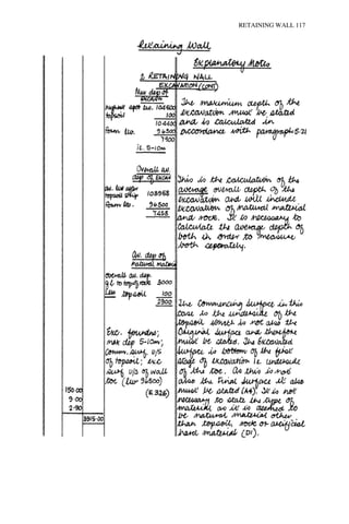 RETAINING WALL 117 
 
