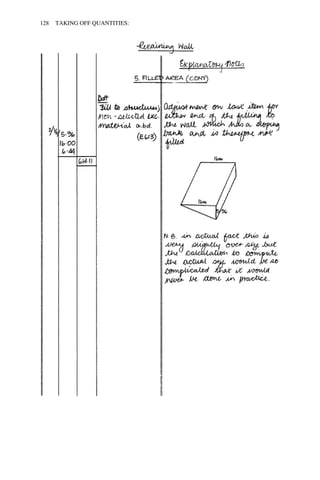 128 TAKING OFF QUANTITIES: 
 
