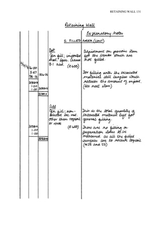 RETAINING WALL 131 
 