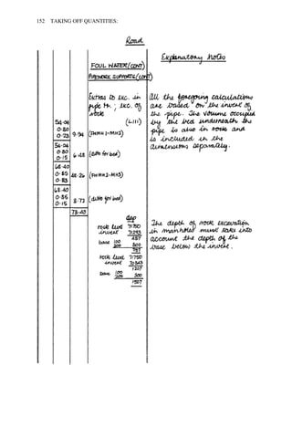 152 TAKING OFF QUANTITIES: 
 