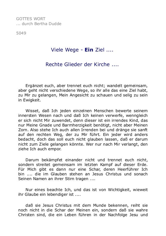 5049 Viele Wege Ein Ziel Rechte Glieder Der Kirche
