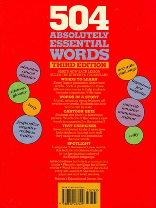 504 absolutely essential words