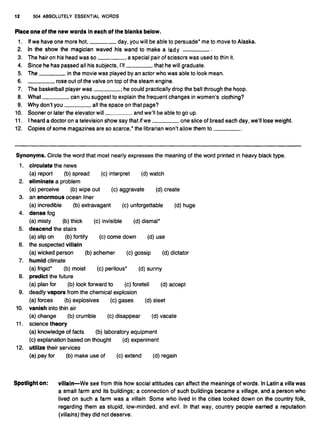 504 absolutely essential words