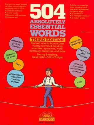 504 absolutely essential words 3rd edition(barrons)