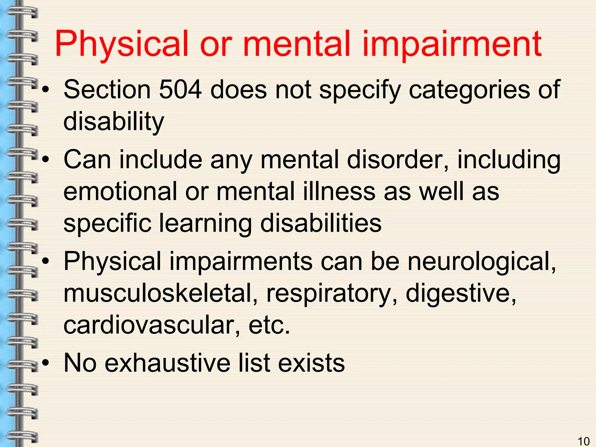 504 Disability 504 Basics Presentation | PPTX
