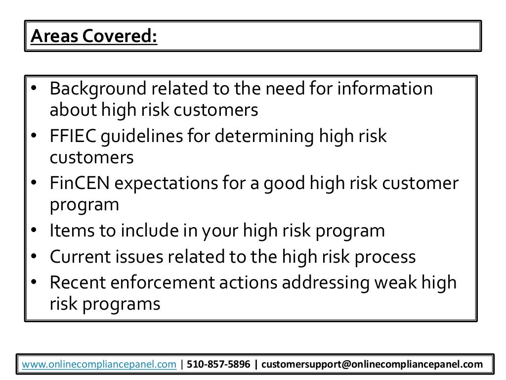 BSA/AML Contextual Awareness of High Risk Customers