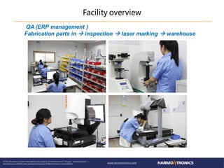 Facility overview
QA (ERP management )
Fabrication parts in  inspection  laser marking  warehouse
 