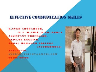 Communication skills including lswr(learning speaking writing reading ...