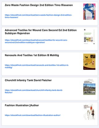 Sustainable Fashion and Textiles 2nd Edition Kate Fletcher | PDF