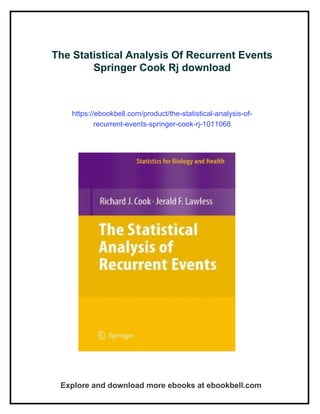 The Statistical Analysis Of Recurrent Events Springer Cook Rj | PDF