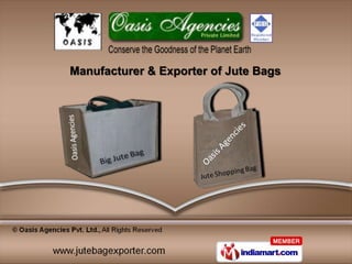 Manufacturer & Exporter of Jute Bags
 
