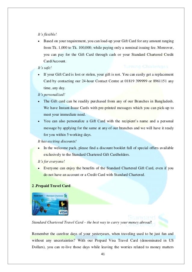 Comprehensive Report On Standard Chartered As Project Work