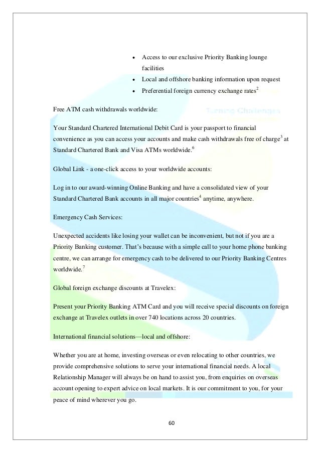 Comprehensive Report On Standard Chartered As Project Work - 
