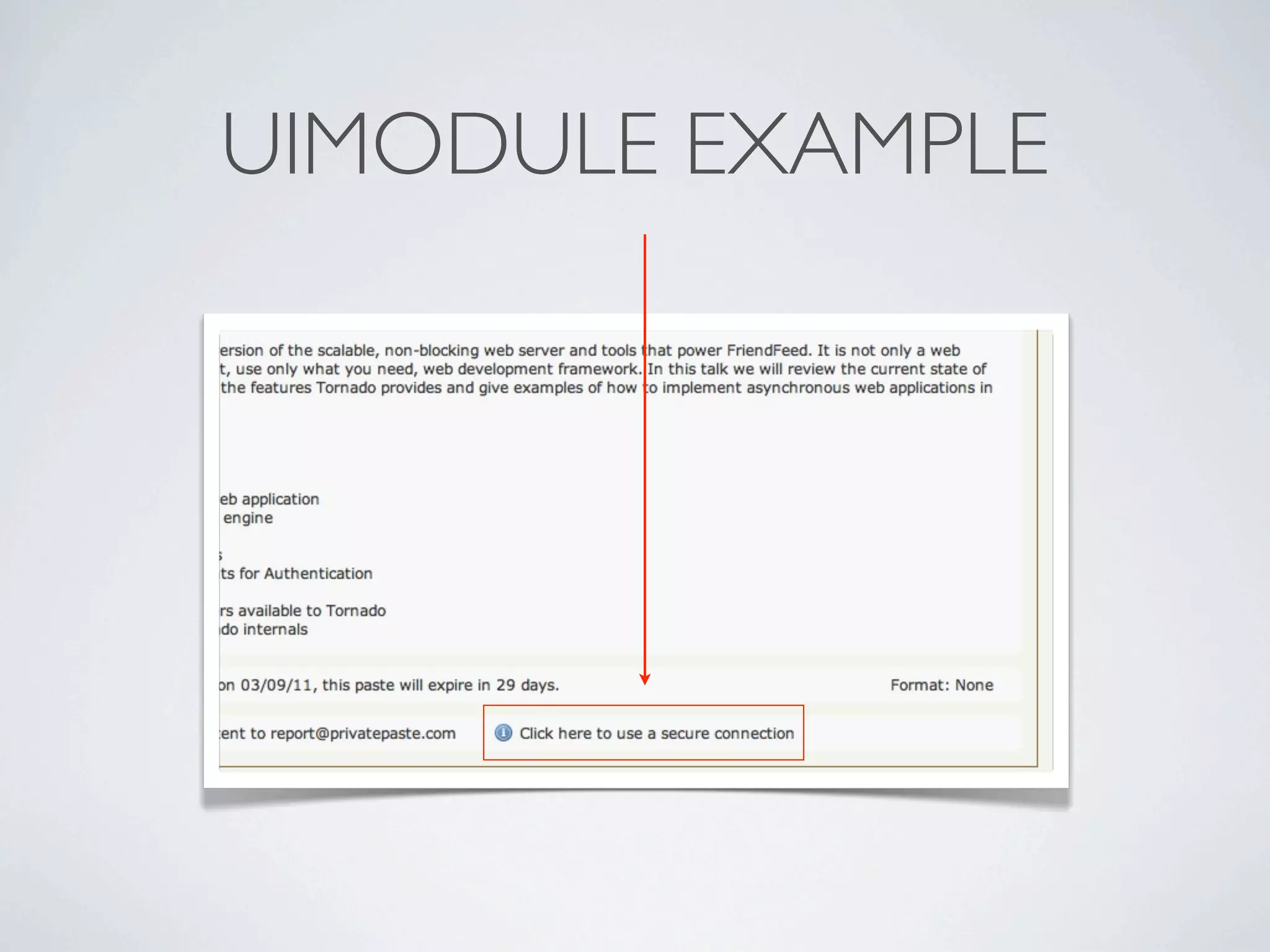 UIMODULE EXAMPLE
 