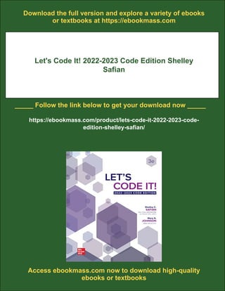 Let's Code It! 2022-2023 Code Edition Shelley Safian | PDF
