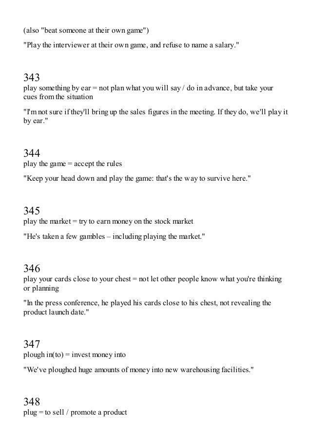 505 Business English Idioms