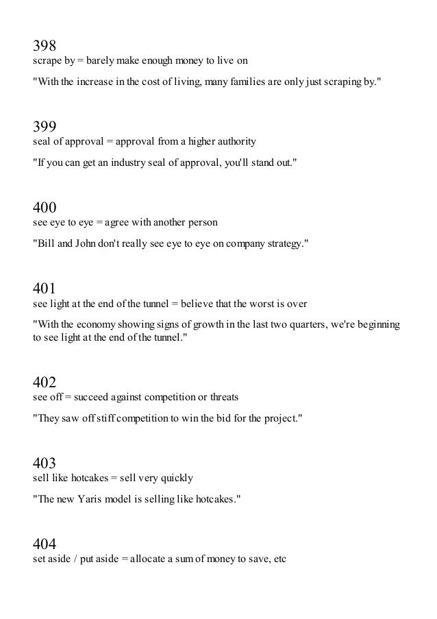 505 Business English Idioms