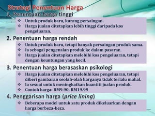 Analisis Struktur Harga dan Margin Keuntungan