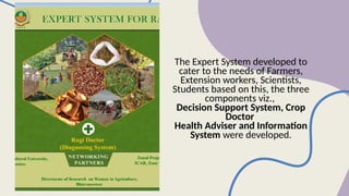 Role of expert system in extension advisory services | PPTX