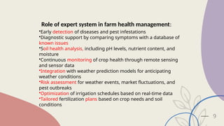 Role of expert system in extension advisory services | PPTX