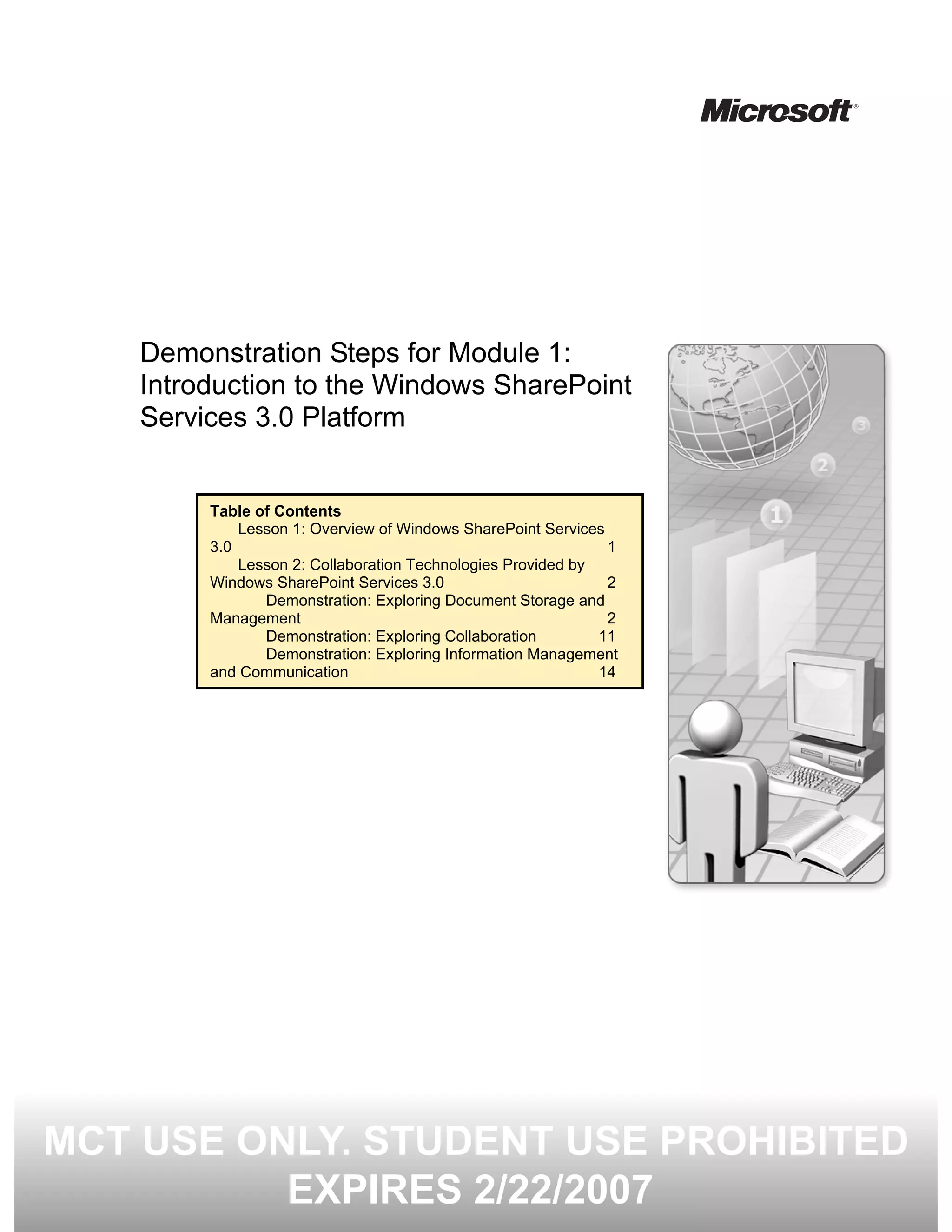 5060 A 01 Demonstration Steps