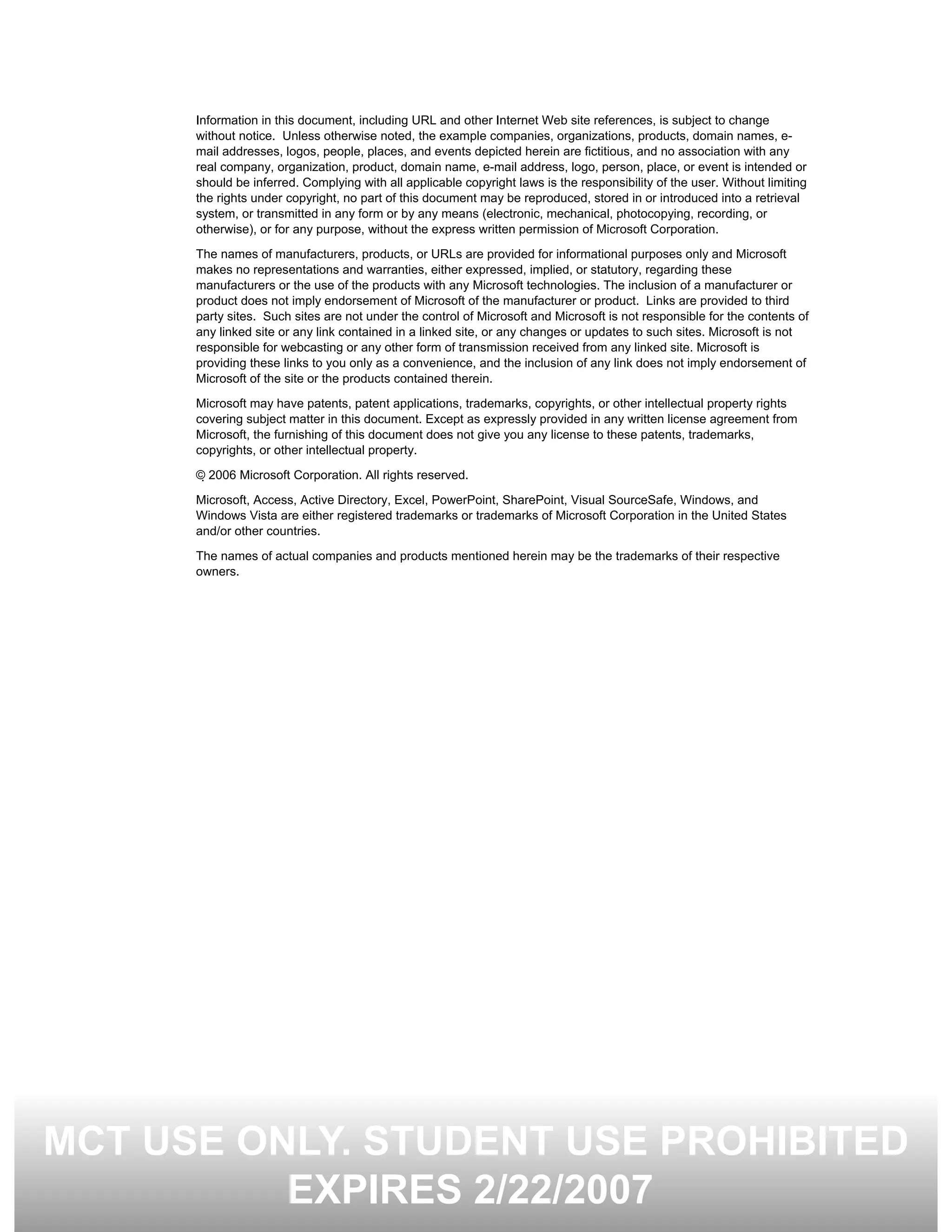 5060 A 01 Demonstration Steps