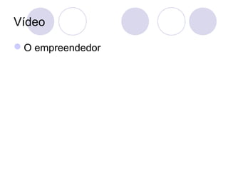 Vídeo
O empreendedor
 