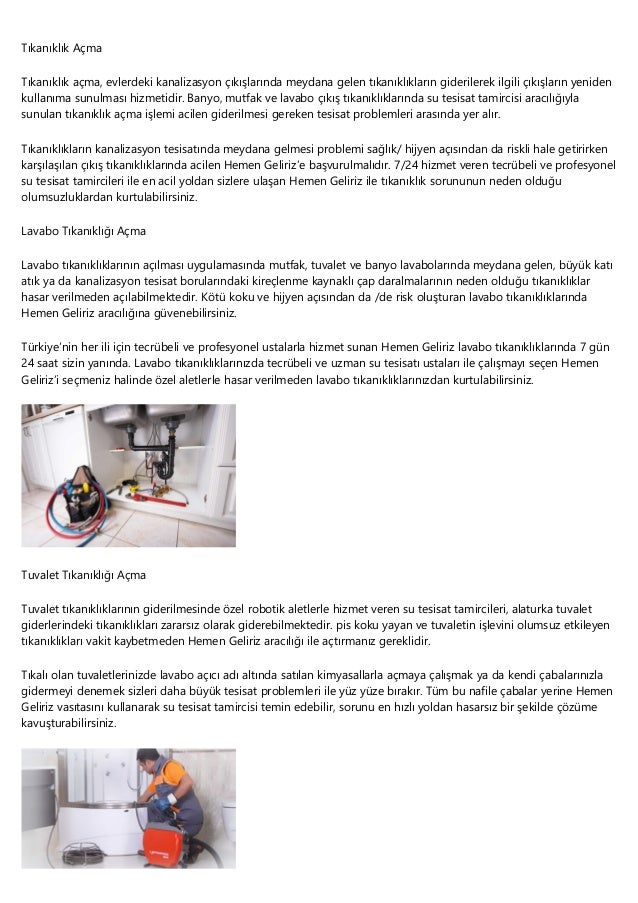 Kanalizasyon Acma Ve Temizleme