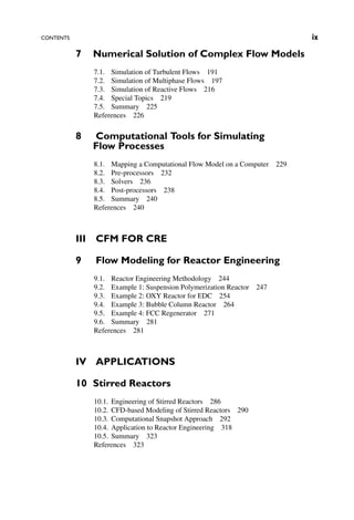 Computational Flow Modeling for Chemical Reactor Engineering 1st ...