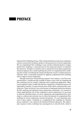 Computational Flow Modeling for Chemical Reactor Engineering 1st ...