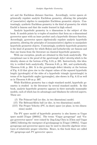 Analytic Hyperbolic Geometry And Albert Einsteins Special Theory Of ...