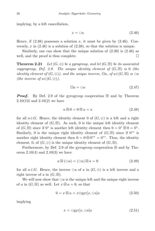 Analytic Hyperbolic Geometry And Albert Einsteins Special Theory Of ...