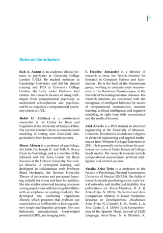 Comprehensive Computational Models of Brain and Behavior by Ahmed A ...